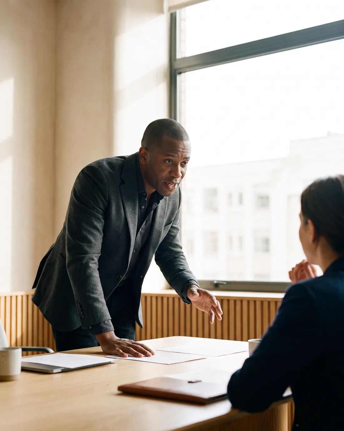A fractional CFO at work in a Los Angeles business setting